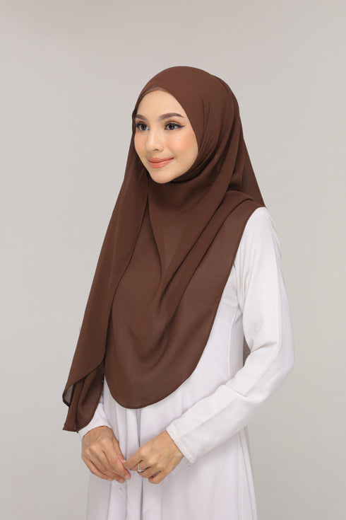 Dark brown Noor Hijab