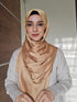 Antique Gold Festive Silk Magnetic Hijab