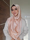 Peach Festive Silk Magnetic Hijab