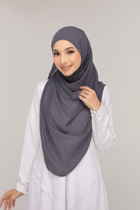 Dark Gray Noor Hijab