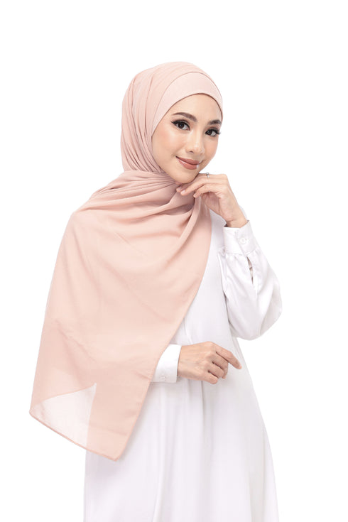 Pale Peach Magnetic Hijab