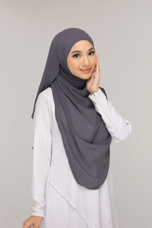 Dark Gray Noor Hijab
