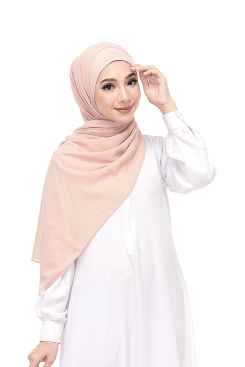 Pale Peach Magnetic Hijab