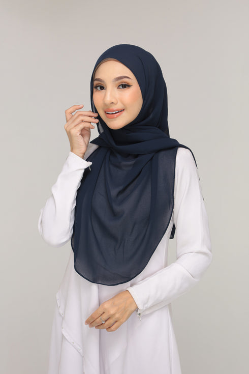 Navy Blue Noor Hijab