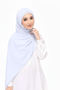 alice blue chiffon magnetic hijab