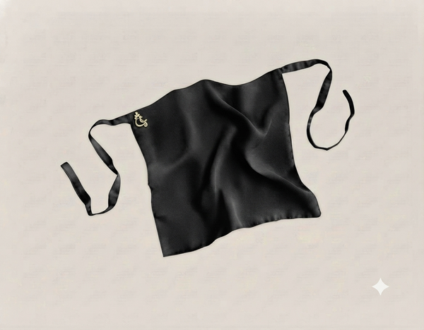 Black Niqab Tie to Tie