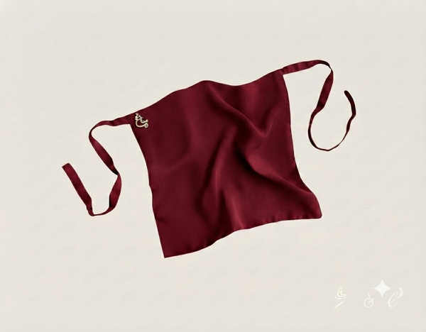 Burgundy-tie-to-tie-niqab