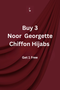 Buy 3 Noor Hijabs (Get One Free)