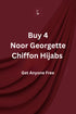 Buy 4 Noor Hijabs (Get Anyone Free)