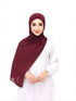 Cherry red magnetic hijab-daalain-georgette