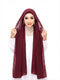 Cherry red magnetic hijab