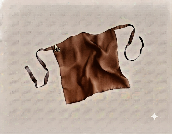 Dark Brown Niqab Tie to Tie