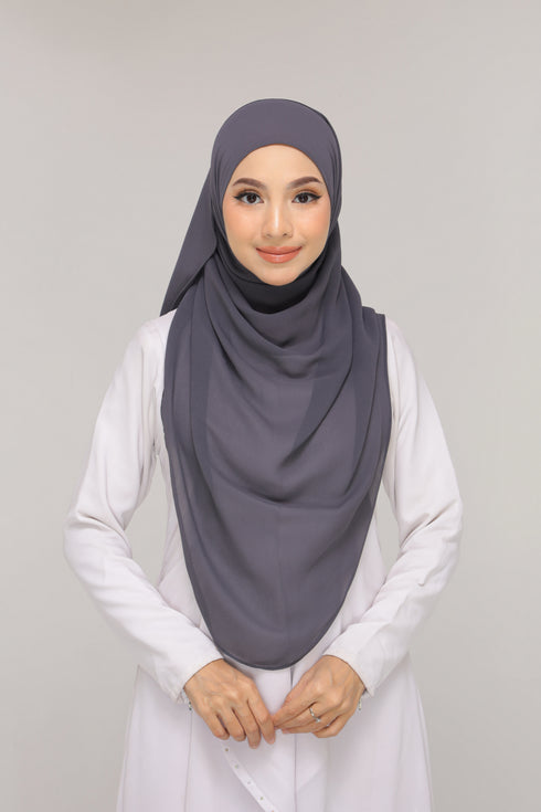 Dark Gray Noor Hijab
