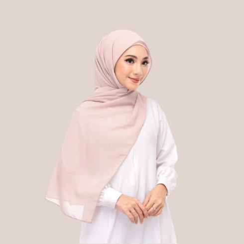 dusty rose magnet hijab-DaalAin