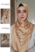 Antique Gold Festive Silk Magnetic Hijab