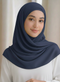 Navy Blue Georgette Chiffon Hijab