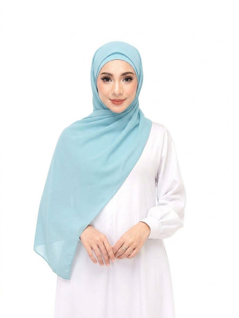 Sky Blue Magnetic Hijab