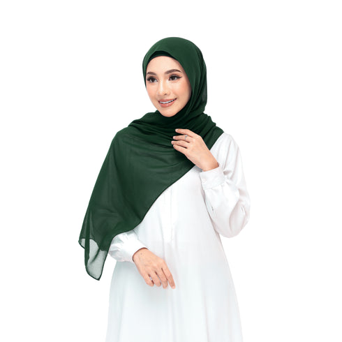green magnet hijab by DaalAin