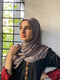 Dull Gray Silk Magnetic Hijab