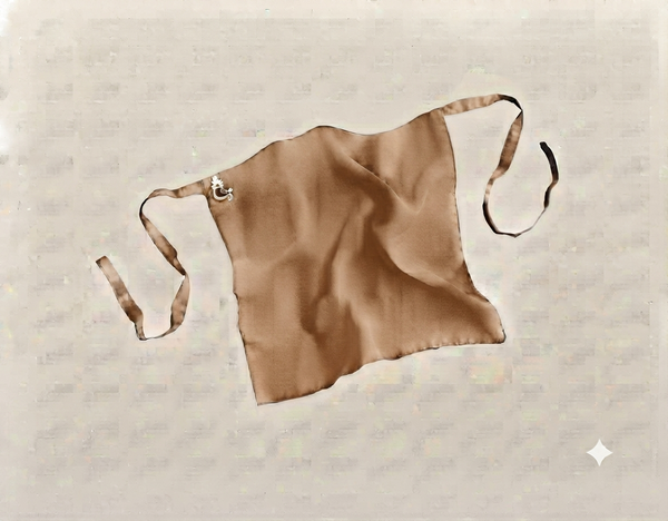 Light Brown Niqab Tie to Tie