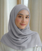 Light Gray Georgette Chiffon Hijab
