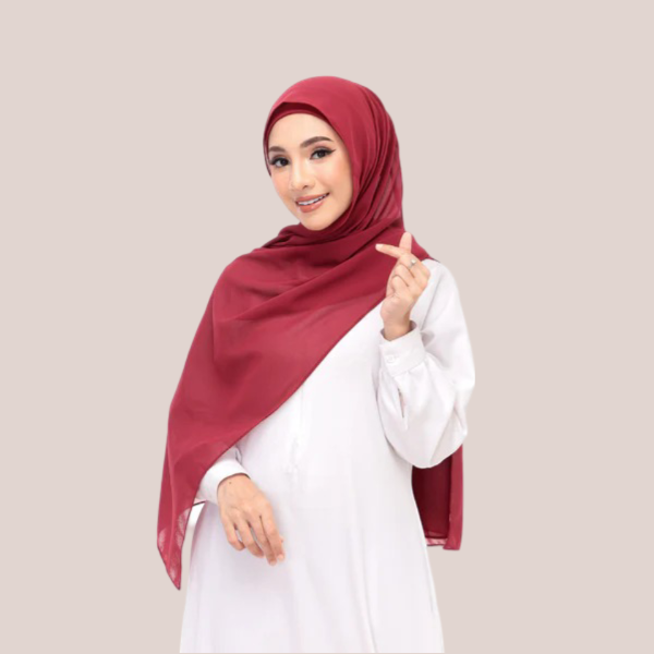 maroon magnet hijab
