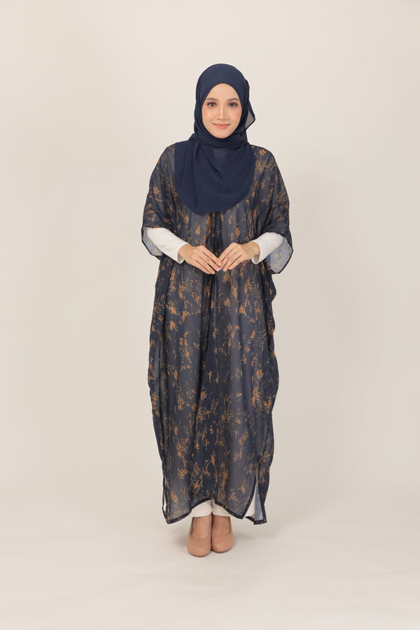 Midnight-Nebula-Kaftan – Premium Chiffon-Georgette