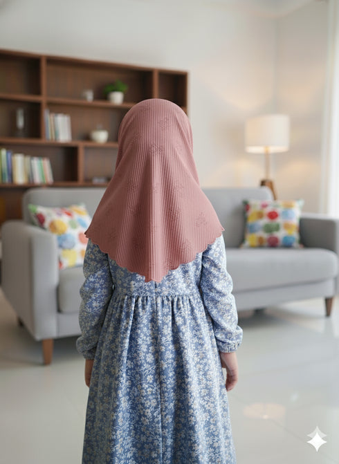 Muted Pink Ready-Go Kids' Hijab