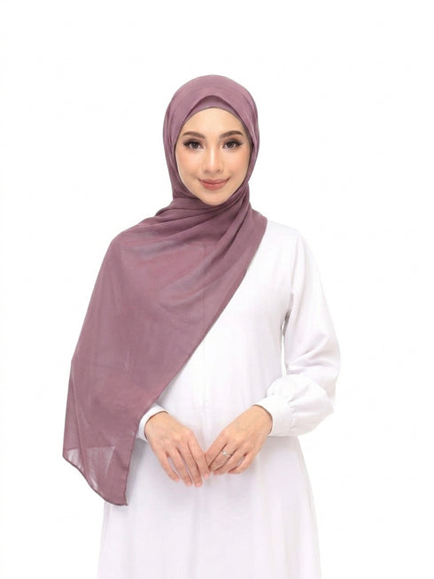 Muted Mauve instant magnetic hijab