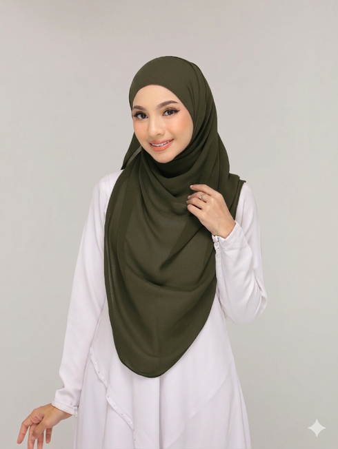 Olive green Noor hijab