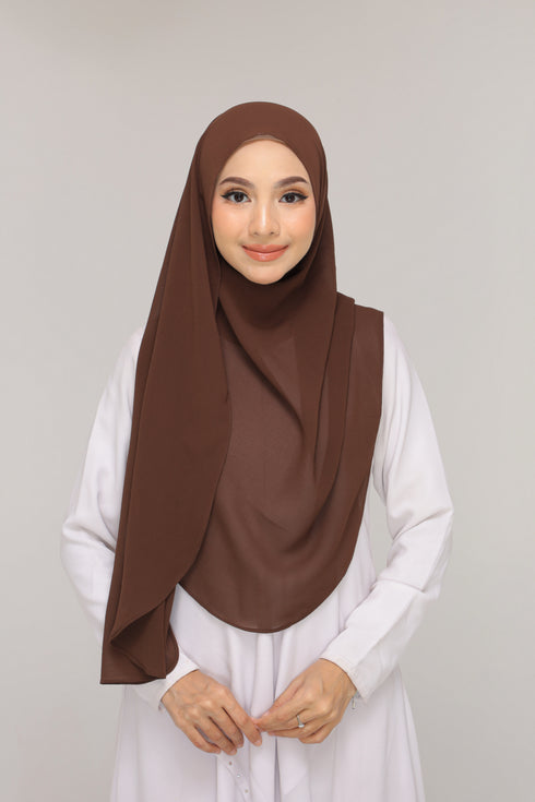 Dark brown Noor Hijab