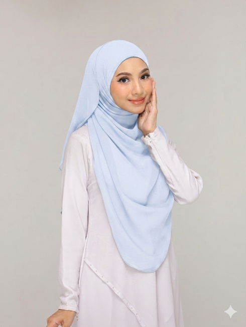 Alice Blue Noor Hijab