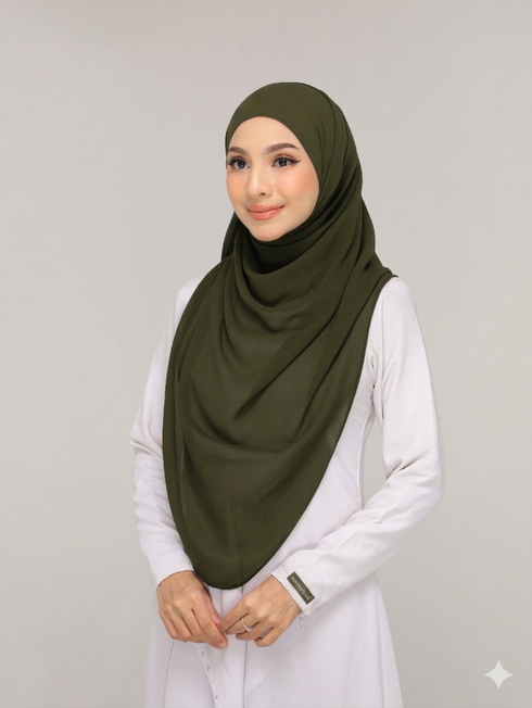 Olive green Noor hijab