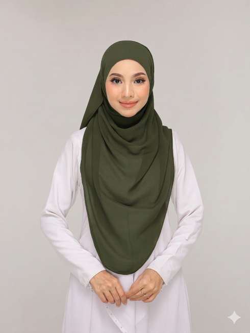 Olive green Noor hijab