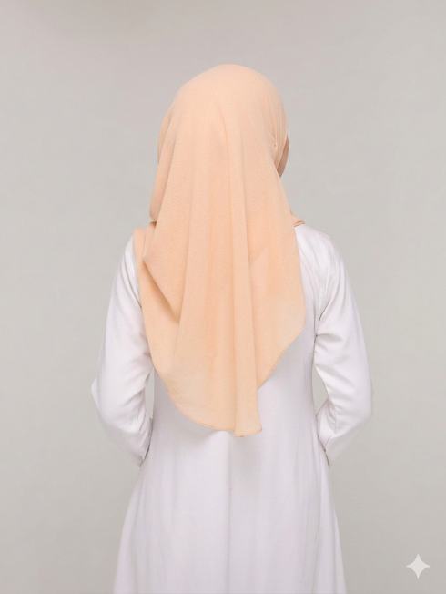 Pale Peach Noor Hijab