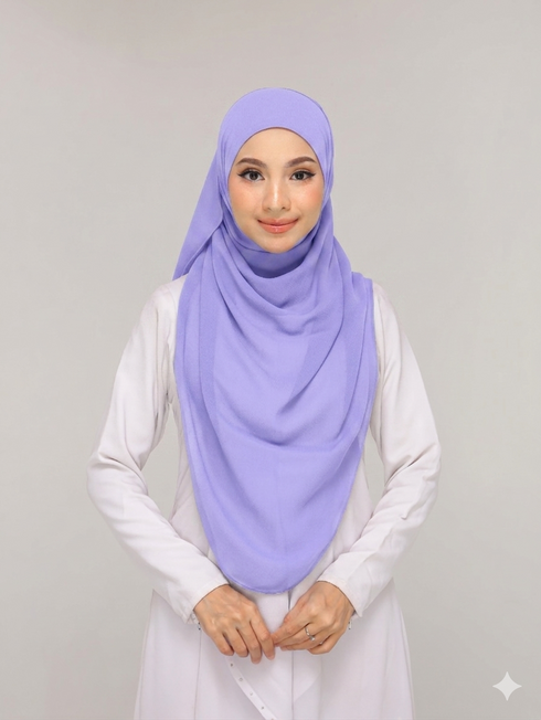 Pastel Periwinkle Noor hijab