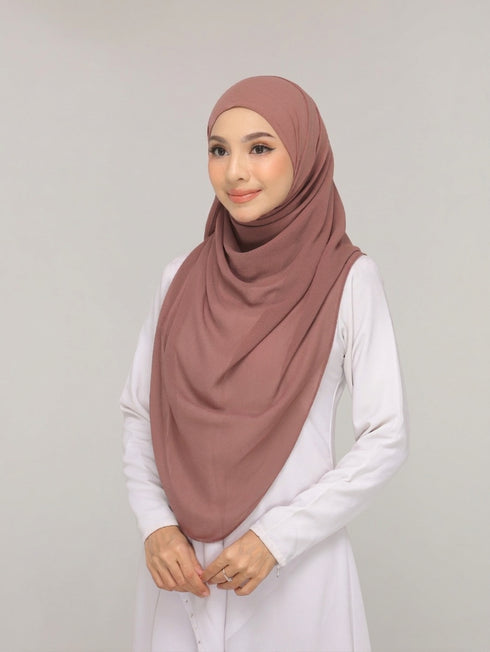 Noor Hijab Pinkish Brown