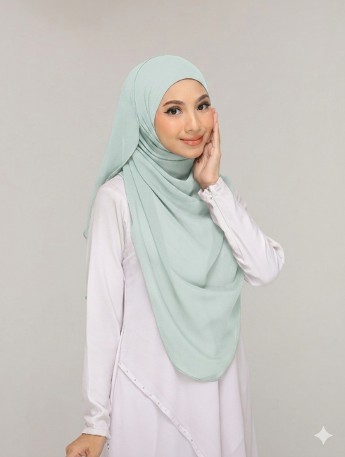 Powder Green Noor Hijab