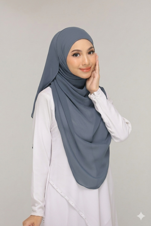Slate Gray Noor Hijab