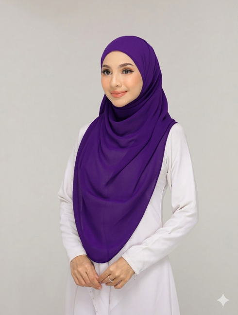 Violet Purple Noor Hijab