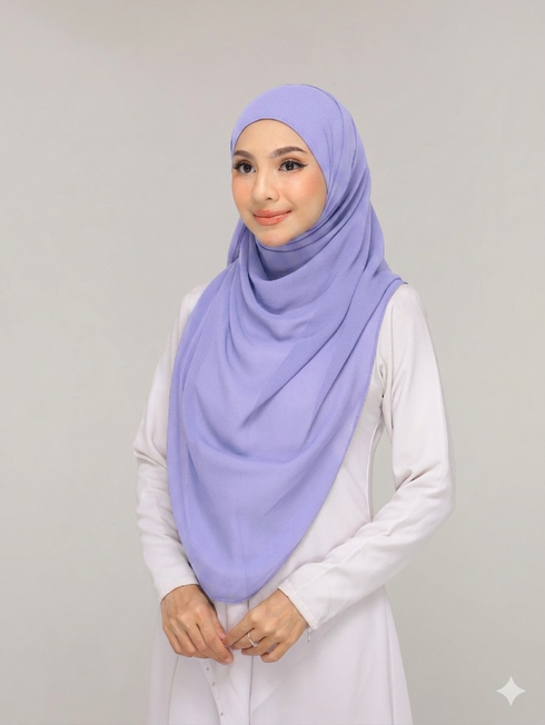 Pastel Periwinkle Noor hijab