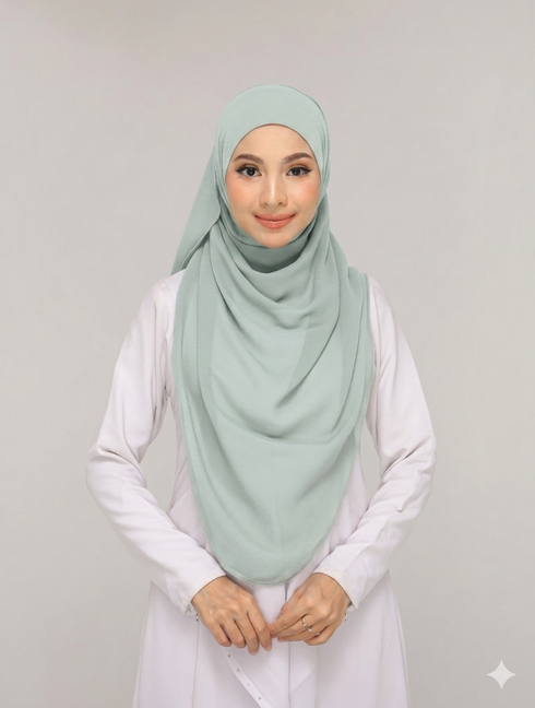 Powder Green Noor Hijab