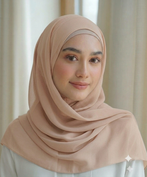 Skin Georgette Chiffon Hijab