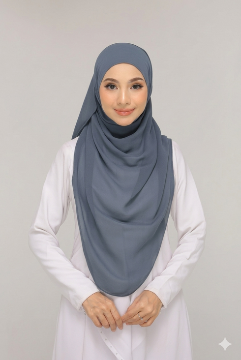 Slate Gray Noor Hijab