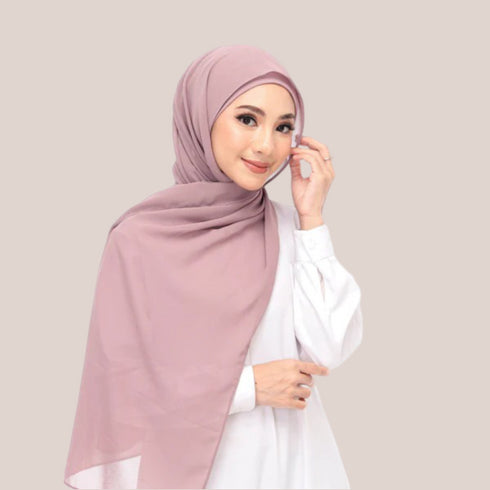 Tea Pink Magnet Hijab - DaalAin