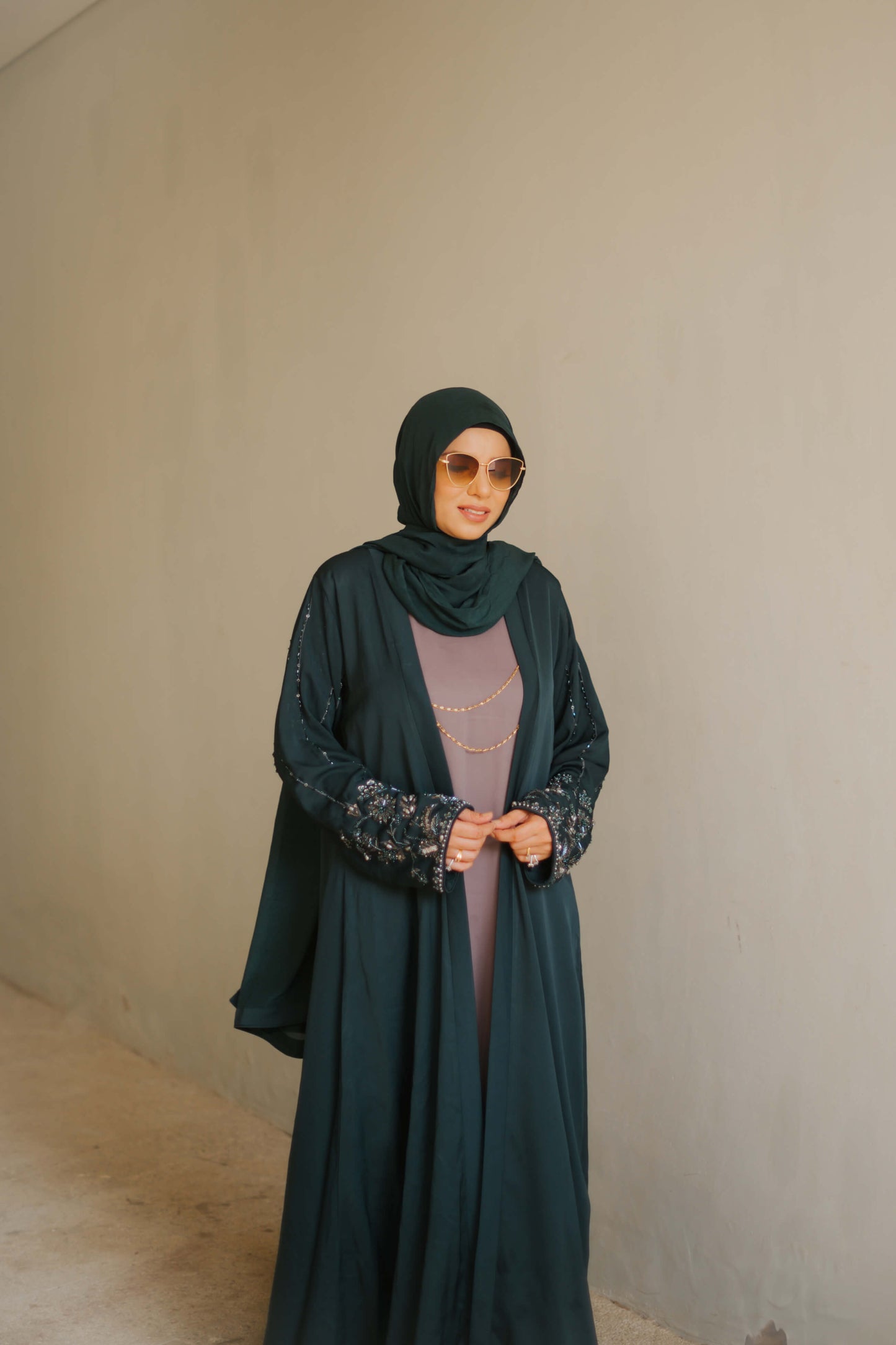 Turquoise Abaya - DaalAin