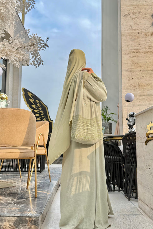 Sage Green CEY Abaya
