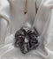 Dull Gray Silk Scrunchie