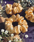 Antique Gold Silk Scrunchie