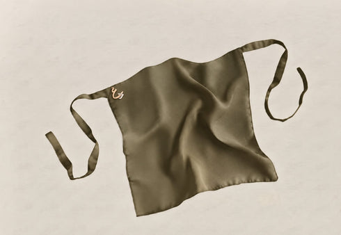 Olive Green Niqab (Tie to Tie)